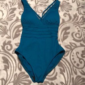La Blanca Teal One Piece Swimsuit